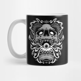 Horned Skull Mug